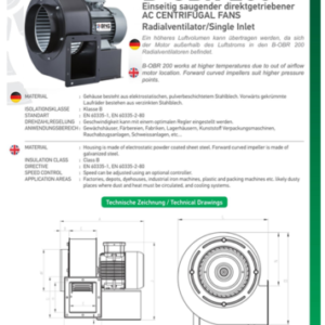 Radialventilator REGLER + FLANSCH + FLEXROHR Gebläse Zentrifugal Luftabsaugung