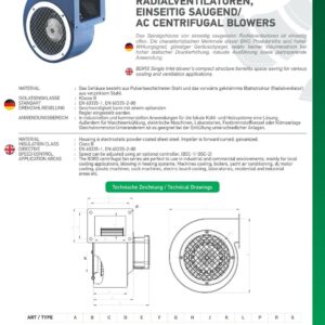 Radialgebläse Radiallüfter Radialventilator Schnecken 600m³h div, Größen