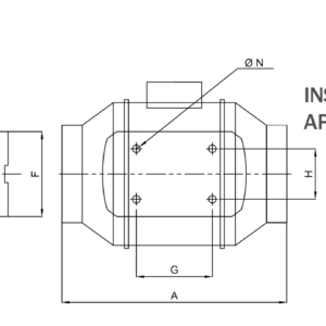 Axial Rohrventilator 100 125 150 200 250 315 mm Zuluft Abluft Rohrlüfter Lüfter