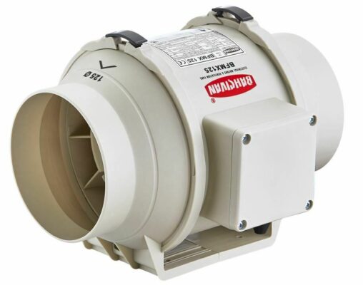 4'' 100mm Rohrventilator Rohrlüfter ø100 Metall Gebläse Abluft Lüfter