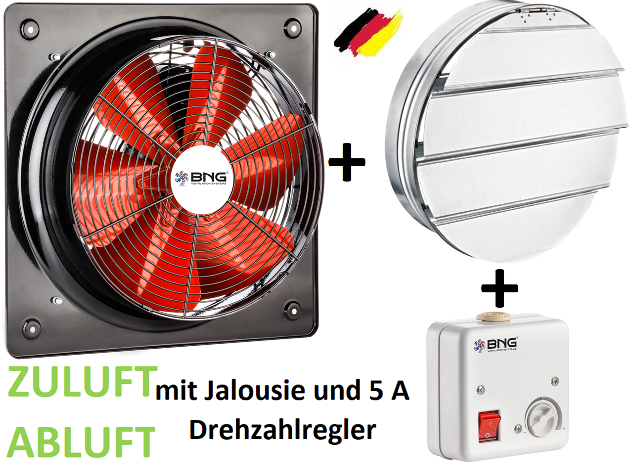 Axialventilator für Industrie, Metall, Wand und Fenster.