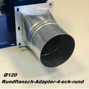 Radialgebläse Ventilator 1950m³+ Drehzahlregler + 4-eck Flansch +5m Aluflexrohr