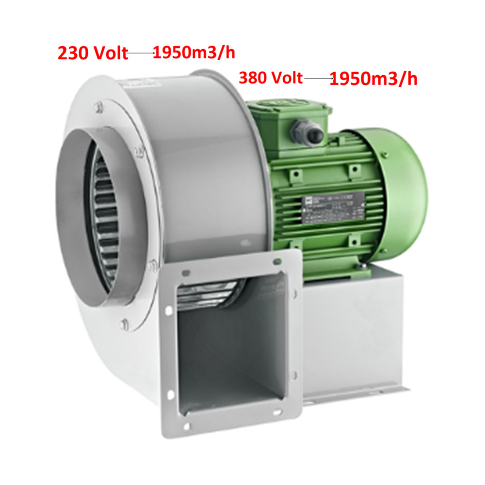Lüfter 950m3/h Industrie Zentrifugal TURBO Gebläse Ventilator 230Volt abluf 