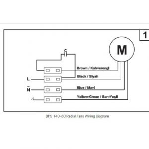 BPS 140-60 Radial Fans Wiring Diagram