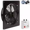 Industrie Ventilator Axiallüfter für Zu- Abluft Wand Lüfter Gebläse 230V mit REGLER